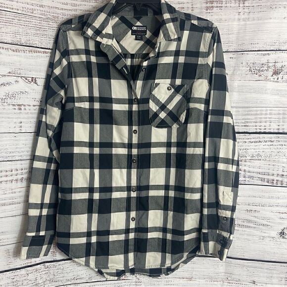 Outdoor Research Shirt Womens small petite button up kulshan tunic flannel - Picture 1 of 14